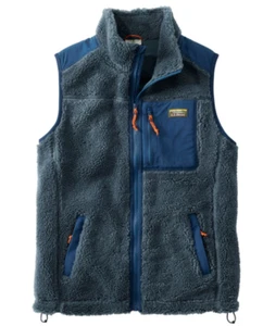 LL Bean Men’s Sherpa Vest -Outdoors Warm Soft Storm Blue XXL Regular - Picture 1 of 1