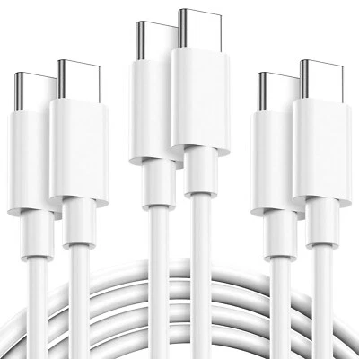 For Apple USB C to C Cable 3ft 60W 3Pack,Type C to Type C Fast Charging Cable - Image 1 of 4