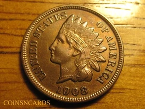 1908-S/S Indian Head Cent S Over S RPM Error Key Uncirculated Monster Scarce! - Picture 1 of 5
