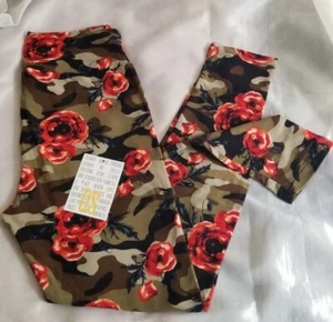 Neu Lularoe 💕 Camouflage und Rosen Leggings Vintage Camoflauge GoRgEoUs - Bild 1 von 7
