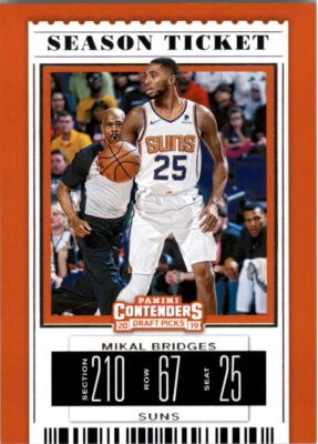 2019-20 Panini Contenders Draft Picks Variations #42 Mikal Bridges  - Image 1 of 2