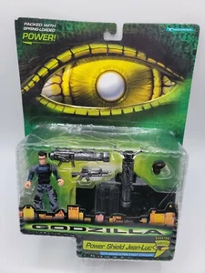 Vintage Godzilla Power Shield Jean-Luc Action Figure Set 1998 Sealed - Picture 1 of 10