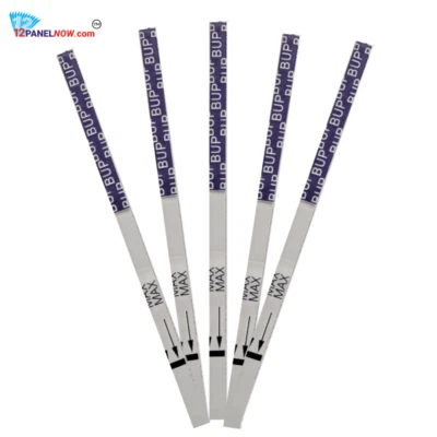 [Paquete de 25] Tiras reactivas de medicamentos para orina buprenorfina/BUP, en un solo paso, fáciles de usar Foto 1 de 3