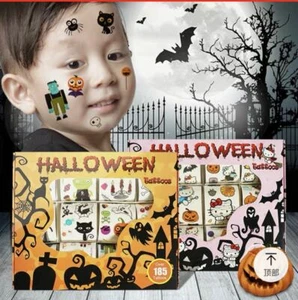5 PC Kids Halloween Luminous Waterproof Tattoos Stickers glow in the dark - Picture 1 of 8