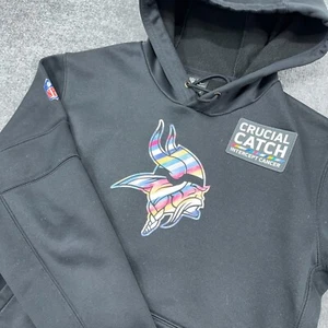 Minnesota Vikings Nike Hoodie Herren Large schwarz grau Crucial Catch Club Pullover - Bild 1 von 8