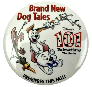 Walt Disney 101 Dalmations Dog Tales Serie Premier Button Pin Neu NOS. B2 - Bild 1 von 2