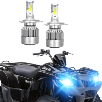 FOR King Quad 400 500 750 High Power 8000K 110w Headlight LED Light Bulbs - Image 1 of 4