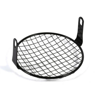 6.5 In Headlight Lamp Square Mesh Grille Mask Metal Guard Cover For Motorcycle - Image 1 of 4