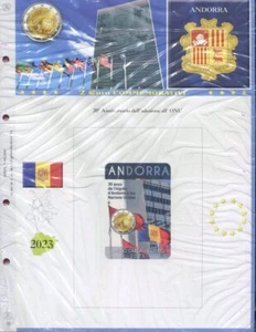 Fogli per 2 euro commemorativi ANDORRA - ditta ABAFIL - Imagen 1 de 3