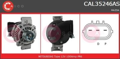 ALTERNATEUR MAZDA MX-5 III 1.8,2.0,6 HATCHBACK 2.0,1.8 MZR,6 BREAK 2.0 MZR-CD - Photo 1/2