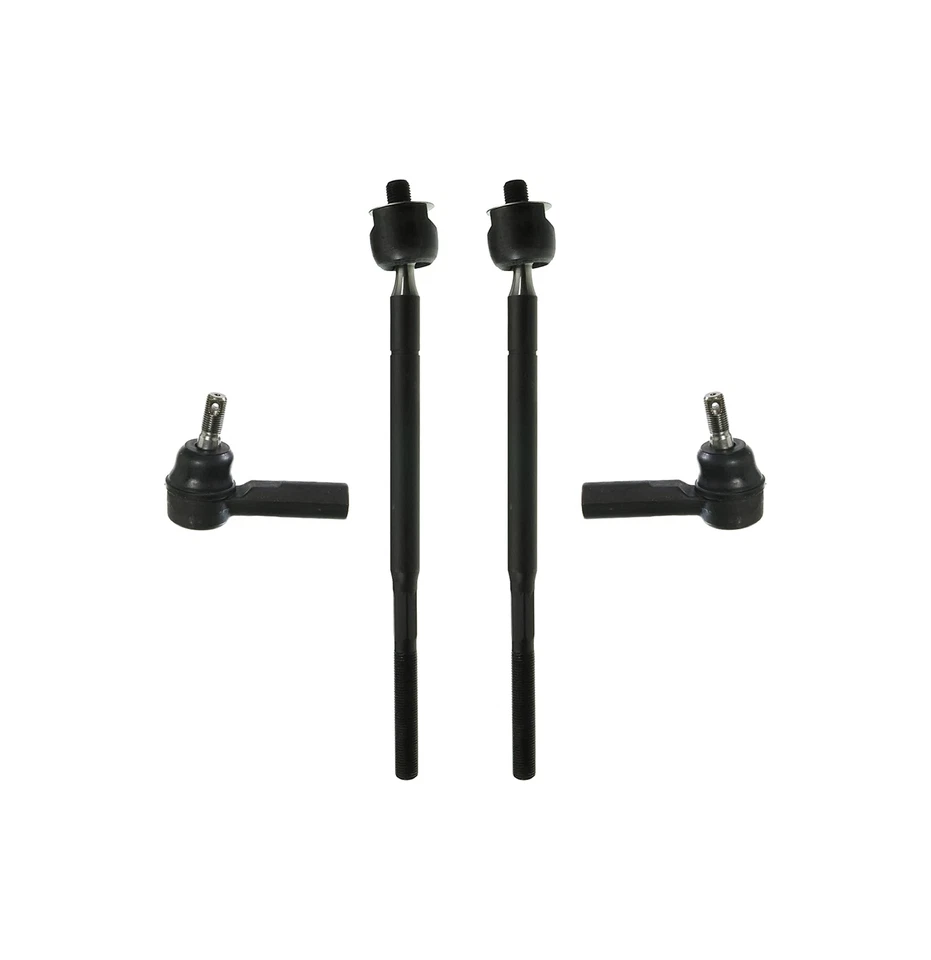 New 4 Pc Inner Outer Tie Rod Ends Steering Linkages Kit for Chevrolet Toyota Geo - Image 1 of 1