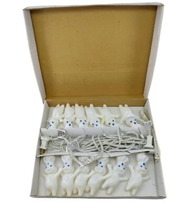 Pillsbury Doughboy Poppin' Fresh String of 12 Party Christmas Lights 1999 NIB - Picture 1 of 12