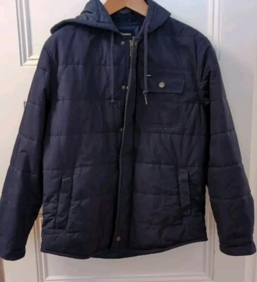 Brixton Parka Mens Size M Button Down w/Zipper and Hood - Image 1 of 4