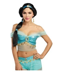 Harem Princess Wig - Jasmine - Black - Costume Accessory - Adult Teen - One Size - Picture 1 of 1