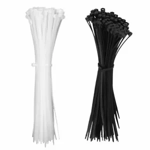 Fascette stringicavo 1000 pezzi 8" 12" autobloccanti nylon plastica fascette stringicavo - Foto 1 di 16