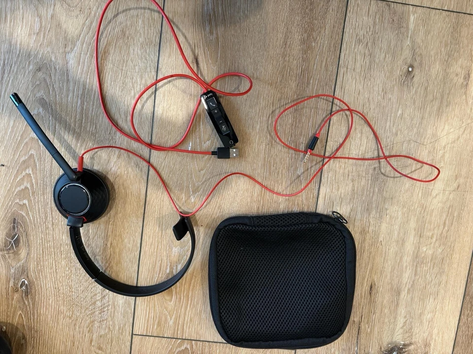 poly wired headset (single ear) - Image 1 of 1