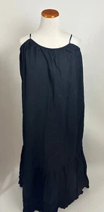 H&M Black cotton Maxi Dress Women's L - Picture 1 of 3