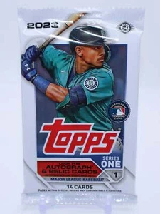 2023 Topps Series 1 Baseball Hobby Pack (14 Cards) - Picture 1 of 3