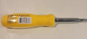 STANLEY 6-in-1 Reversible Screwdriver Phillips Slotted Nut Driver 1/4" 5/16" - Picture 1 of 5
