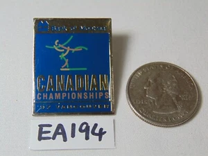 Vintage 1997 Spilla Bank of Montreal Vancouver Campionati Canadesi Figure Skate - Foto 1 di 3