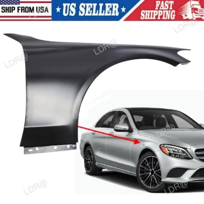 Fender For 2015-2022 Mercedes Benz C300 2017-2023 C43 AMG Front Right Side - Image 1 of 4