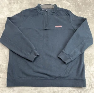 Vineyard Vines Pullover Men XL Navy 1/4 Zip Collegiate The Shep Shirt Golf Hike - Picture 1 of 16