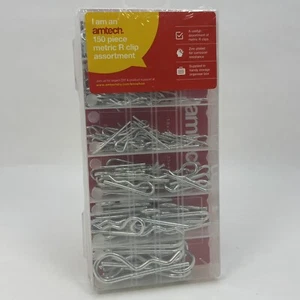 Amtech S6225 150 piezas Clips métricos R Resorte de retención Pasadores divididos Cotter Surtido - Imagen 1 de 5
