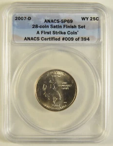 2007-D Wyoming State Quarter ANACS PR-70 DCAM #009 - Picture 1 of 2