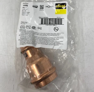 Viega ProPress Reducer Copper 1-1/2" x 1"15588 PF01065 - Picture 1 of 3