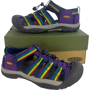 Sandali Keen giovani taglia 7 viola multicolore comodi scarpe Newport NUOVI CON SCATOLA - Foto 1 di 13