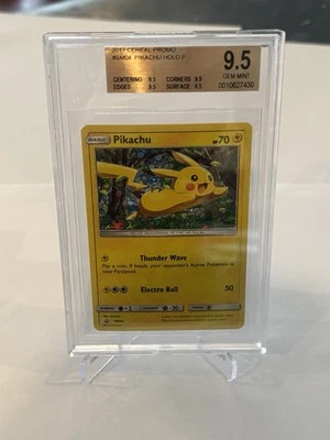Pokémon TCG Pikachu 2017 General Mills Sm04 Beckett 9.5 Gem Mint - Image 1 of 2