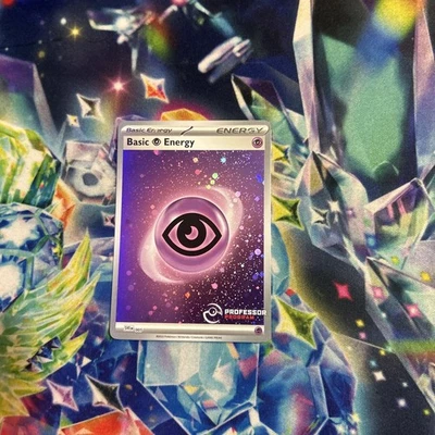 Pokemon Basic Psychic Energy SVE 005 Professor Program 2023 Cosmos Holofoil NM - Image 1 of 2