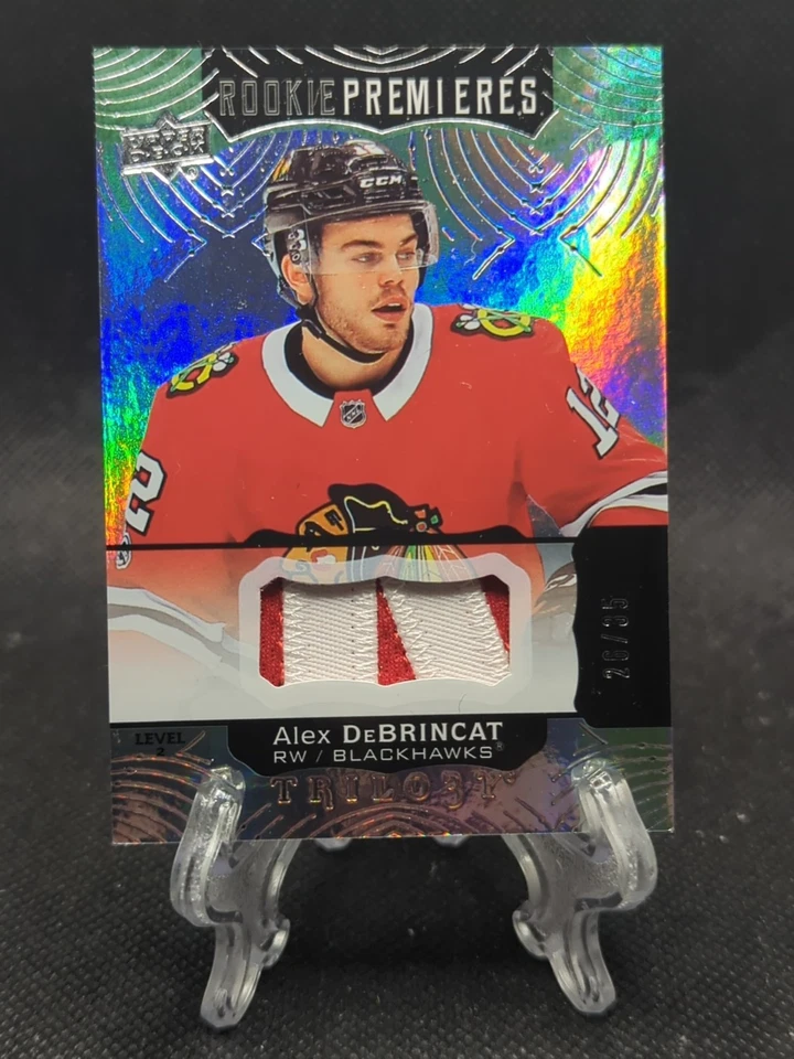 2017-18 Alex Debrincat Trilogy Rookie Premieres Patch /35 #101 Blackhawks - Image 1 of 2