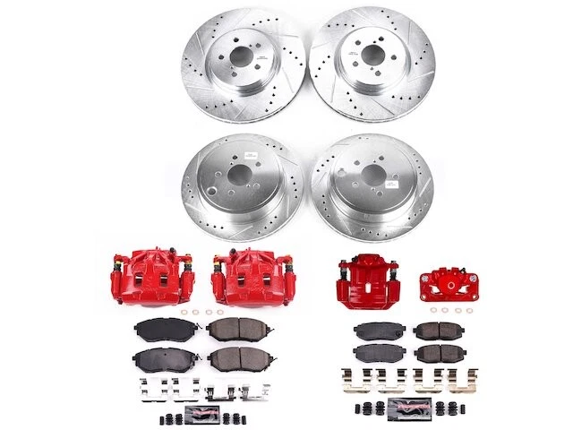 Kit de pastillas de freno delanteras y traseras y rotor para Subaru Legacy 2011 WB577GP 2010-2014 Foto 1 de 1