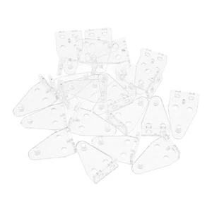Gancio inclinabile cieco in plastica 20 pezzi per facile controllo delle tende - Foto 1 di 12