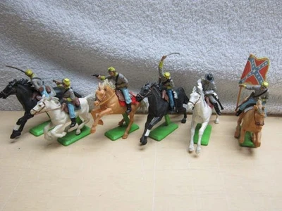 Juego De 6 Caballería De Colección 1971 Gran Bretaña Detalle Guerra Civil Confederada: INGLATERRA Foto 1 de 4