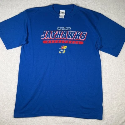 Camiseta De Colección KU Kansas Jayhawks Baloncesto Azul Activa Ligera Talla XL Foto 1 de 4
