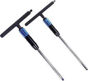 MichaelPro Adjustable T Handle Speed Wrench Set for 1/4 and 3/8 Inch Blue  - Picture 1 of 5