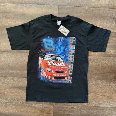 Vintage NWT Mens L Black Dale Earhardt Jr Deadstock Nascar Chase Authentics Tee - Image 1 of 4