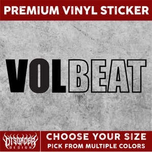 VOLBEAT [VINYL STICKER]-for Car/Truck WINDOW-LAPTOP-FOLDER-YOU PICK COLOR/SIZE - Picture 1 of 6