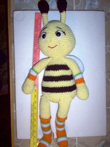 New, Hand crochet/crafted Bee insect Doll, one of a series of 5 - Picture 1 of 7