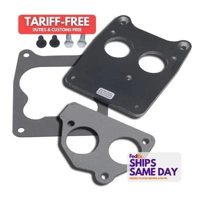 Trans-Dapt 2206, One Natural Steel Quadrajet 4Bbl To Sbc Tbi Rear Mount Performa - Image 1 of 4