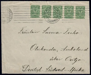 FINLAND. 1913. Cover to GERMAN SOUTH WEST AFRICA. VF (PK2644) - Picture 1 of 1
