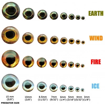 FISH SKULL LIVING EYES Realistic 3D Holographic Adhesive Fly Tying & Lure Making