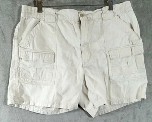 Natural Issue Cargo Shorts Mens 38 Beige Fish Camp Hike Casual Leisure - Picture 1 of 8
