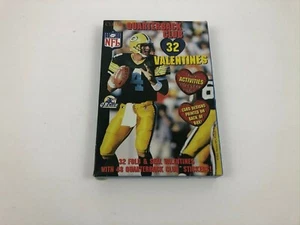 Caja de pegatinas Brett Favre San Valentín NFL 1997 NOS de colección Cleo GB Packers EE. UU. - Imagen 1 de 12