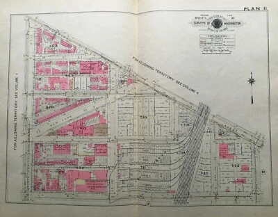 Mapa del atlas de Washington D.C. Florida 1946 AV TO M ST y 4th St to N. Capital Street Foto 1 de 4