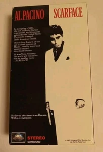 Scarface VHS 1983 Movie 2 Tape Set Al Pacino Oliver Stone 80's Gangster Action - Picture 1 of 2