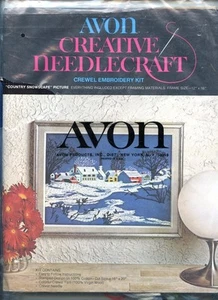 Country Snowscape - Kit de Bordado Avon Crewel de Colección - Abierto Pero Completo - Imagen 1 de 1