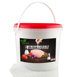 5kg Nitritpökelsalz Premium Nitrit Salz Pökelsalz zum Pökeln, Pöckelsalz Eimer - Bild 1 von 4